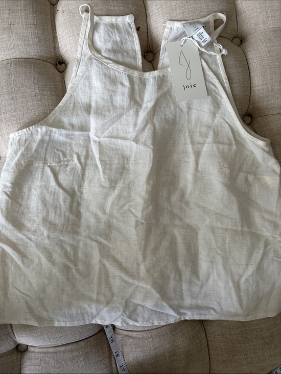 Joie Tops - Joie Cream Linen Tank Top